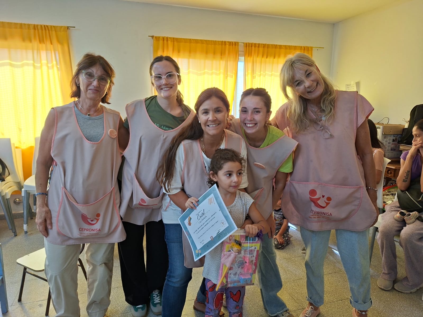 Equipo de CEPRONISA acompañando a las familias en Bahía Blanca